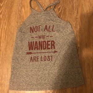 Not all who wander are lost tank